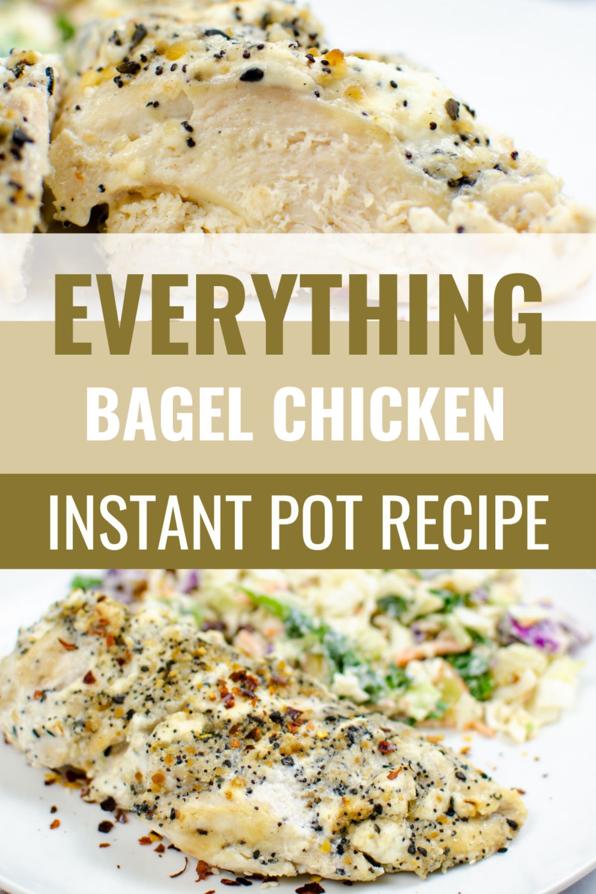 Instant Pot Cream Cheese Chicken is an easy recipe that needs a few ingredients & less than an hour to make. It’s keto & low-carb friendly. #instantpot #pressurecooker #creamcheesechicken #everythingbagel #chicken via @wondermomwannab