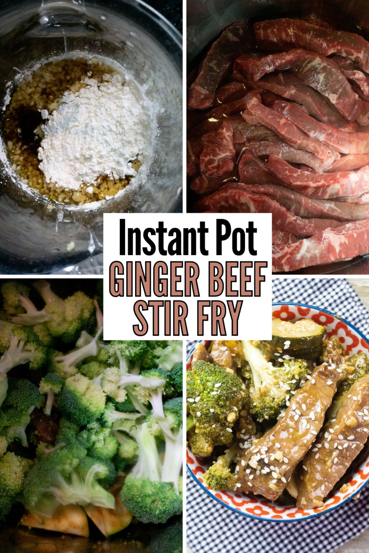 Instant Pot Beef and Broccoli is a delicious beef stir fry recipe that cooks up quickly in the Instant Pot. Your family will love it! #instantpot #pressurecooker #stiryfry #gingerbeef #beefandbroccoli via @wondermomwannab