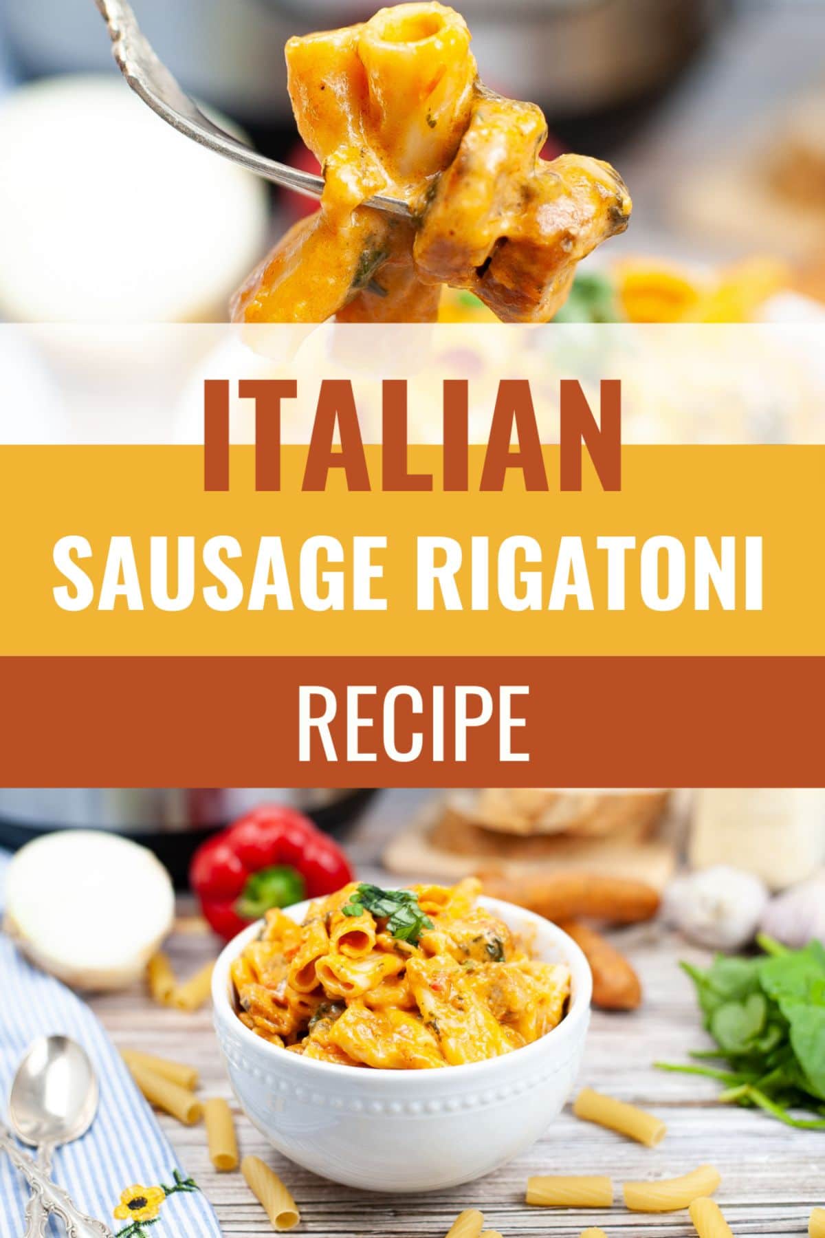 Instant Pot Italian Sausage Rigatoni is an easy, flavorful meal for any night of the week. Even the pickiest eaters are going to love it. #instantpot #pressurecooker #instantpotrigatoni #rigatoni #italiansausage via @wondermomwannab