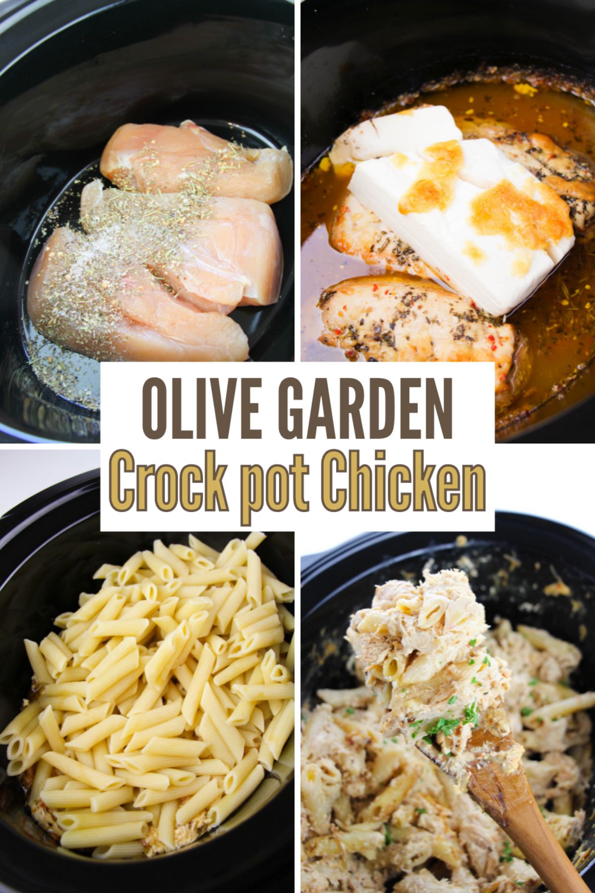 This recipe for Olive Garden Crock Pot Chicken is the perfect weeknight meal. It’s easy to make and doesn’t require a lot of ingredients. #olivegardencrockpotchicken #olivegarden #chicken #olivegardenchicken #crockpot #recipe via @wondermomwannab