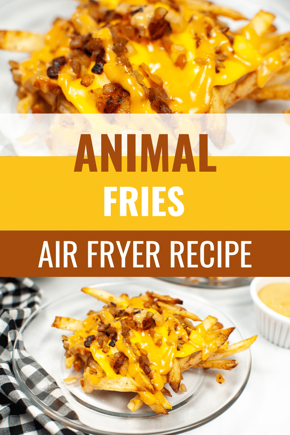 With this Air Fryer Animal Fries Recipe there’s no need to head out to a fast-food chain. You can make them at home instead. #airfryer #animalfries #frenchfries #copycatrecipe via @wondermomwannab