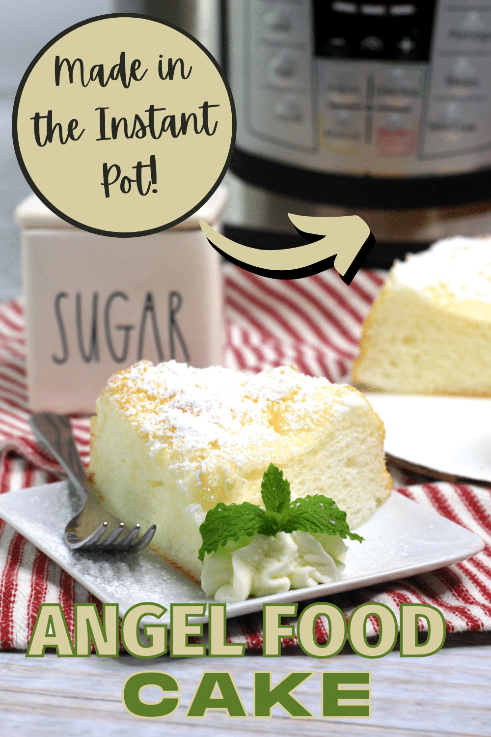 Instant Pot Angel Food Cake is an impressive dessert that is both easy and fast to make. You'll have a decadent cake perfect for any occasion. #instantpot #pressurecooker #angelfoodcake #recipe via @wondermomwannab