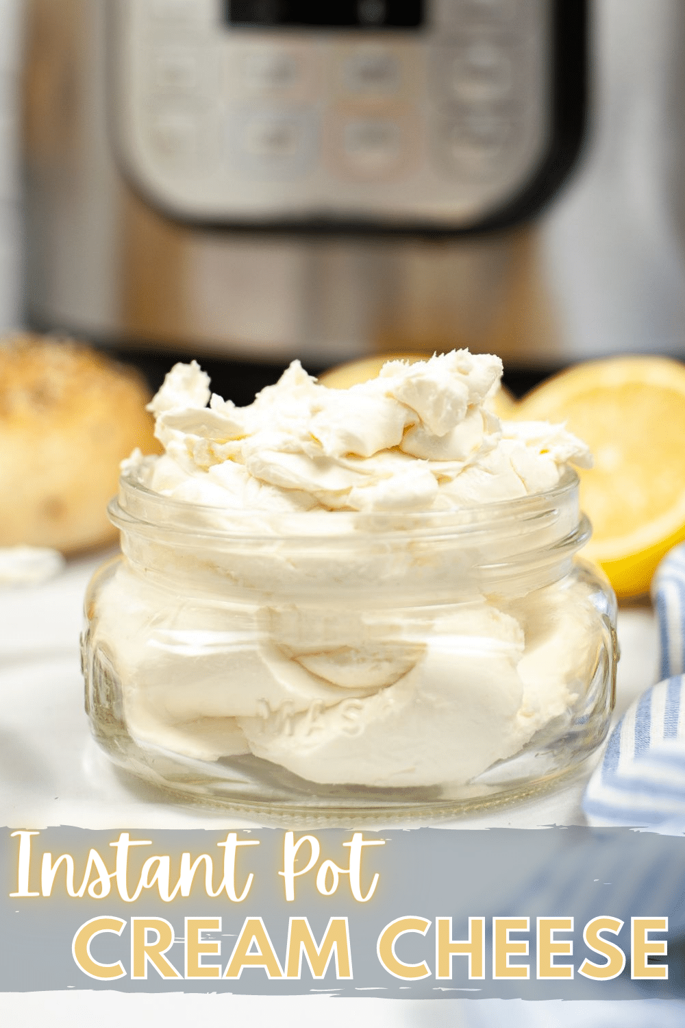 If you’re looking for an easy way to make cream cheese, then this Instant Pot Cream Cheese is the recipe for you! #instantpot #pressurecooker #creamcheese #recipe via @wondermomwannab