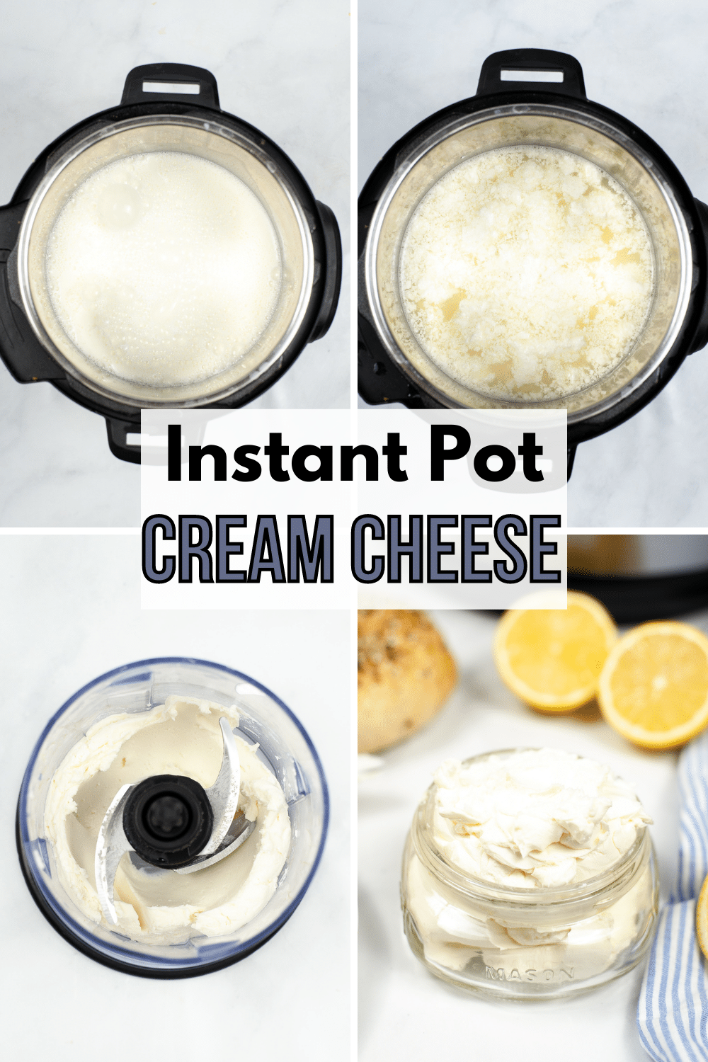 If you’re looking for an easy way to make cream cheese, then this Instant Pot Cream Cheese is the recipe for you! #instantpot #pressurecooker #creamcheese #recipe via @wondermomwannab