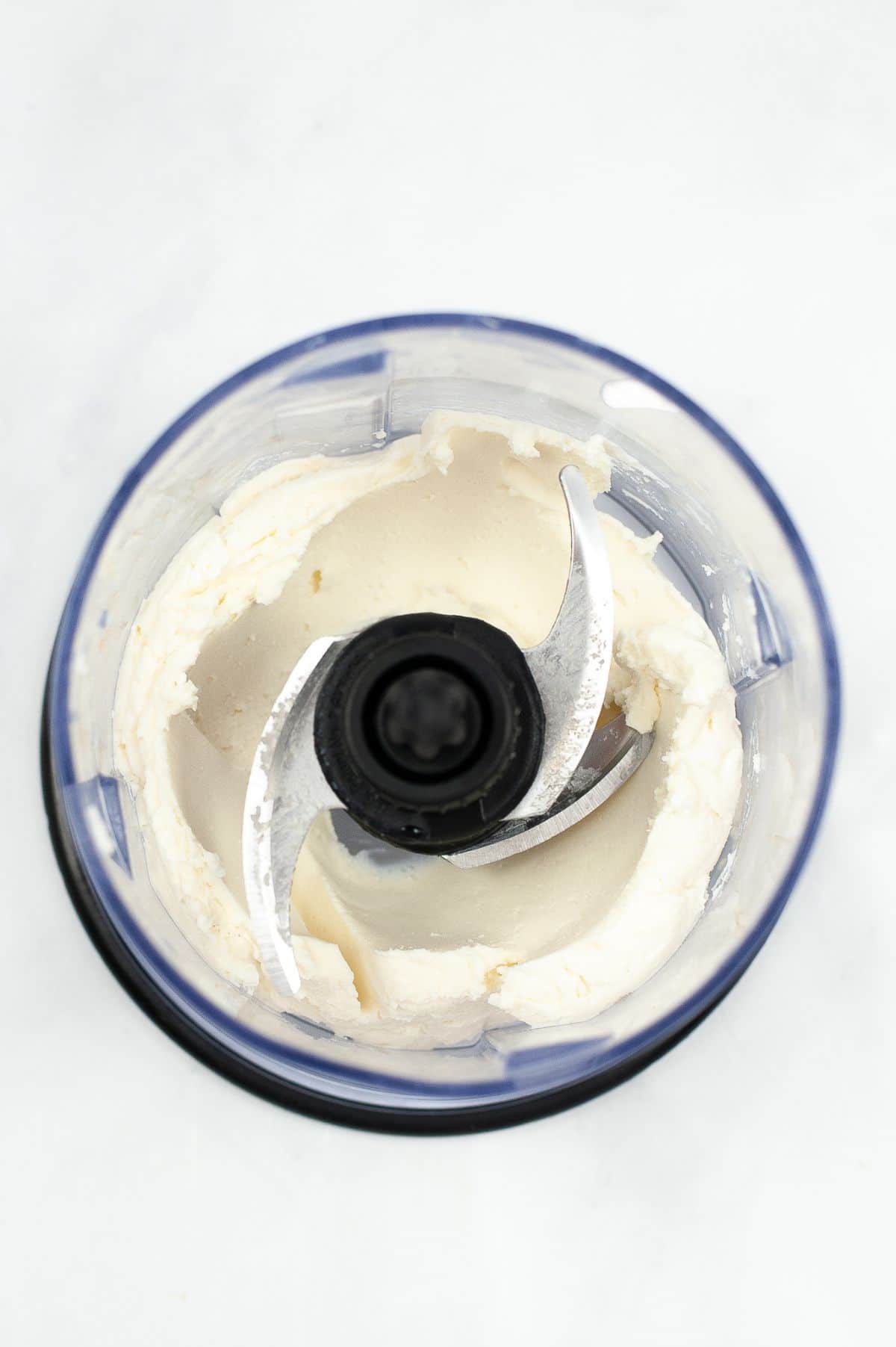 cream cheese in a blender