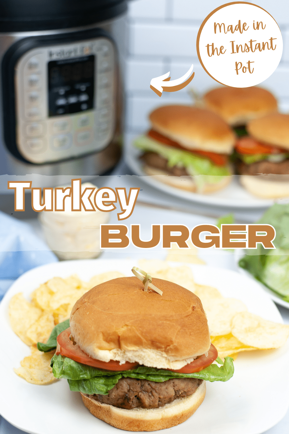 Instant Pot Turkey Burgers are the perfect easy weeknight meal. They are healthy, flavorful, and take only minutes to make! #instantpot #pressurecooker #turkeyburgers #turkey #recipe via @wondermomwannab