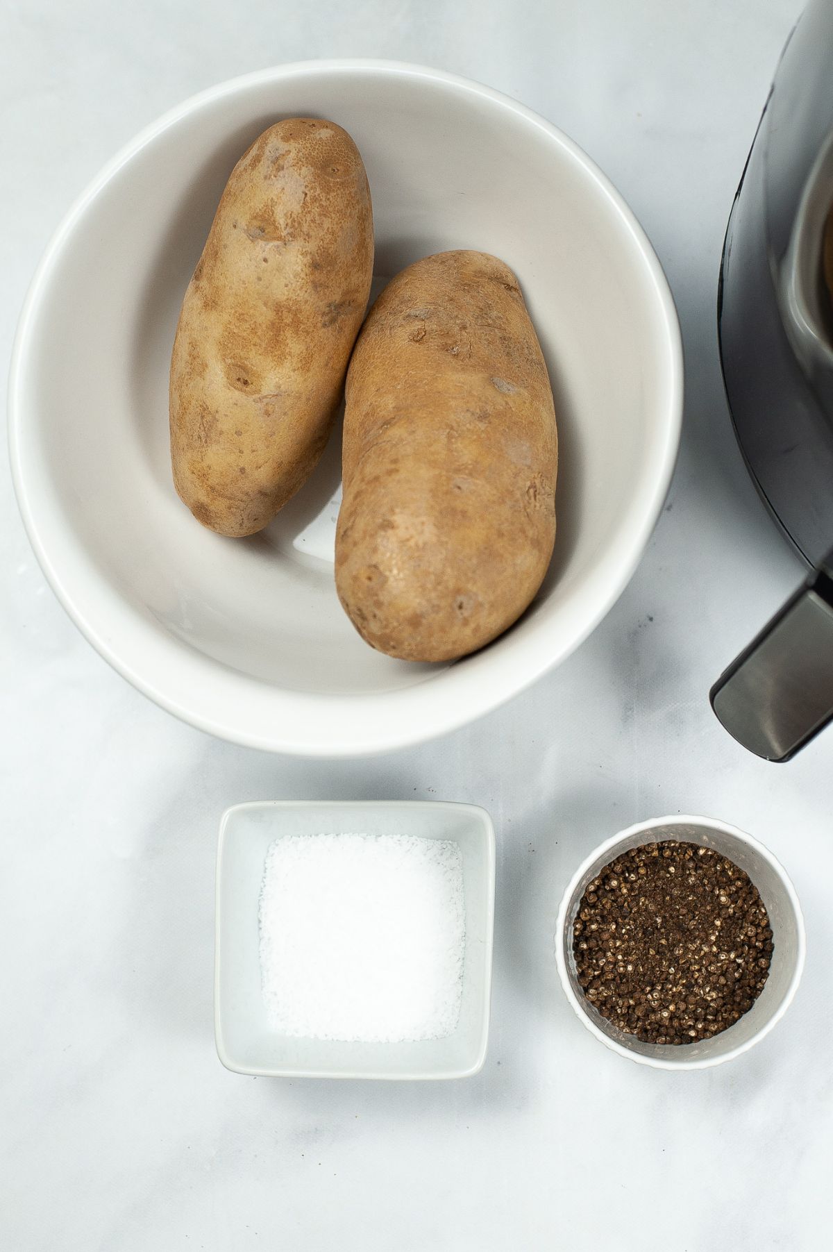 Homemade Air Fryer Potato Chips ingredients 