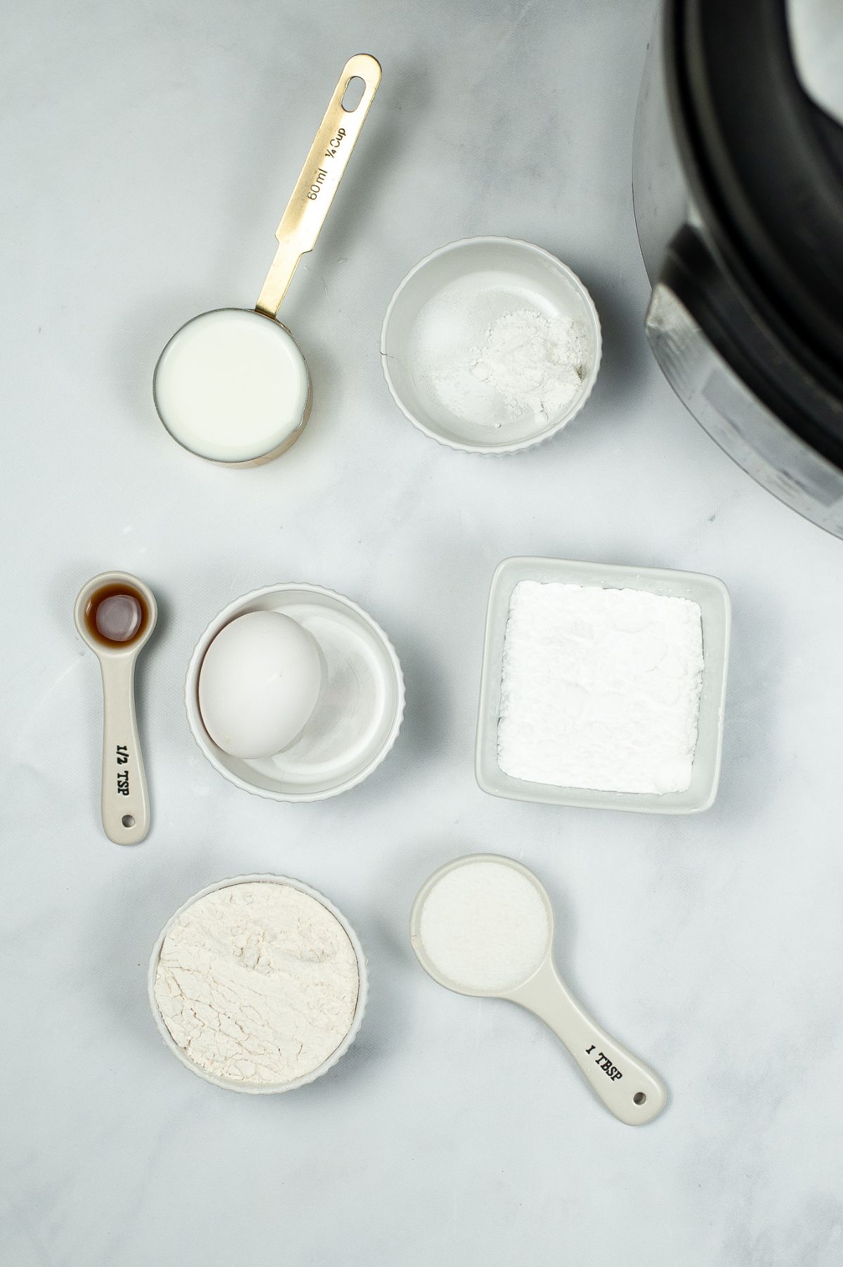 Homemade Funnel Cake ingredients