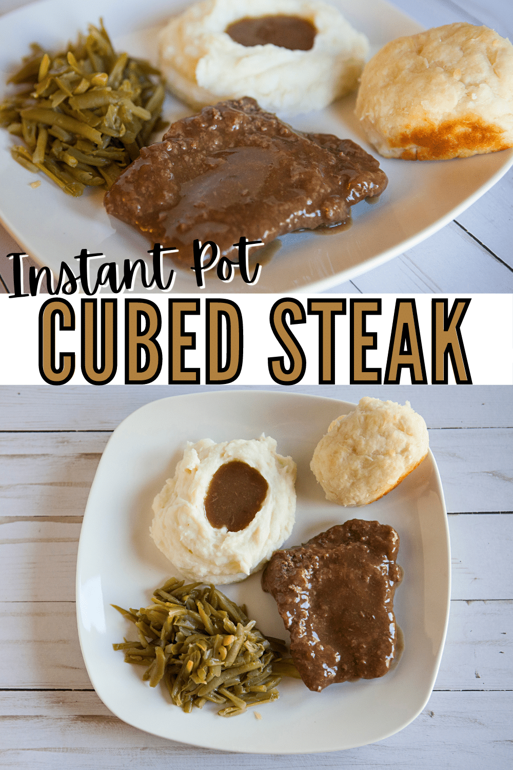 Instant Pot Cubed Steak is a great way to get a delicious and hearty meal on the table in no time! This recipe is perfect for busy weeknights. #instantpot #pressurecooker #cubedsteak #instantpotcubedsteak via @wondermomwannab