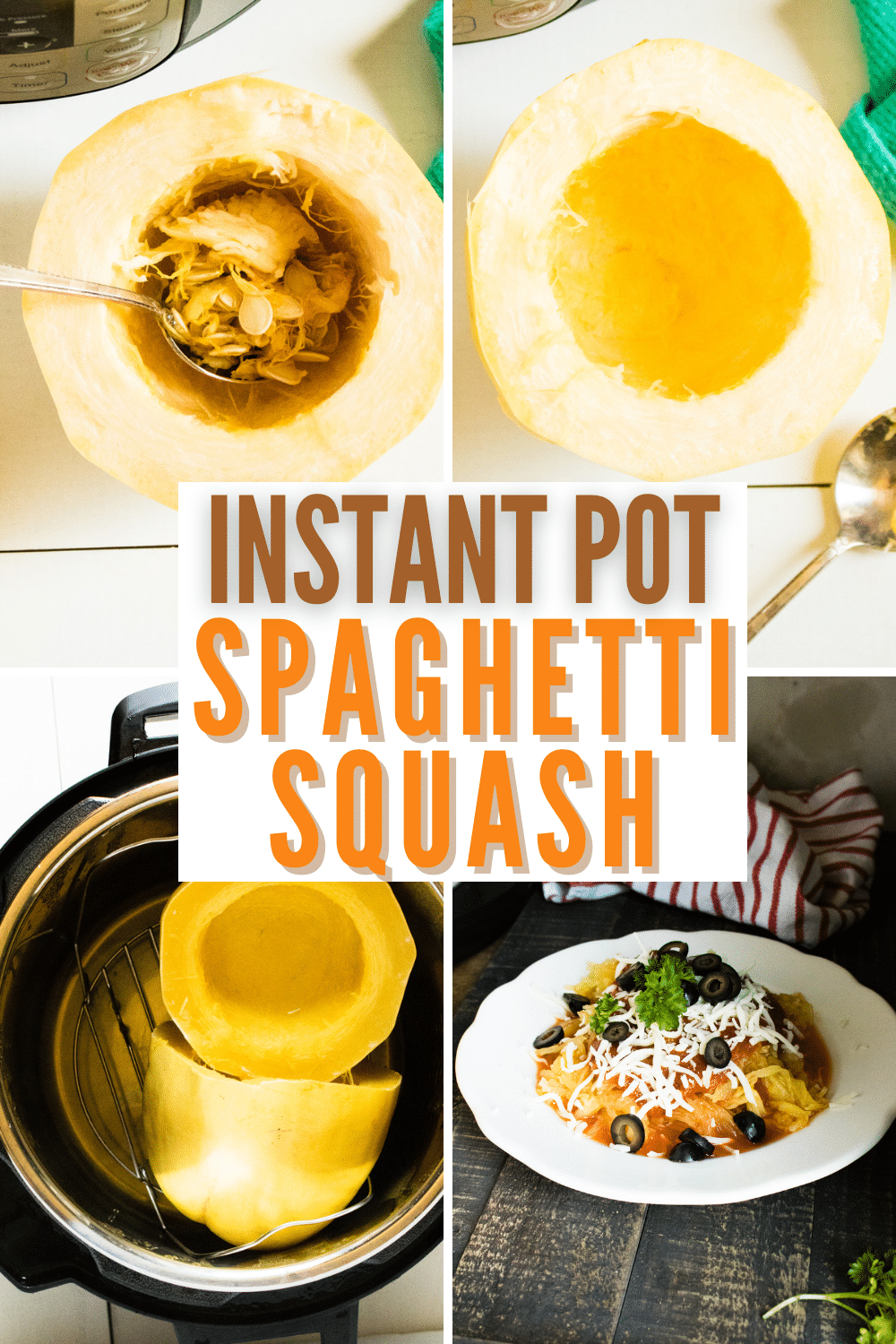 Instant Pot Spaghetti Squash is an easy and healthy weeknight dinner. It's a family-friendly meal that's tasty and quick to make. via @wondermomwannab