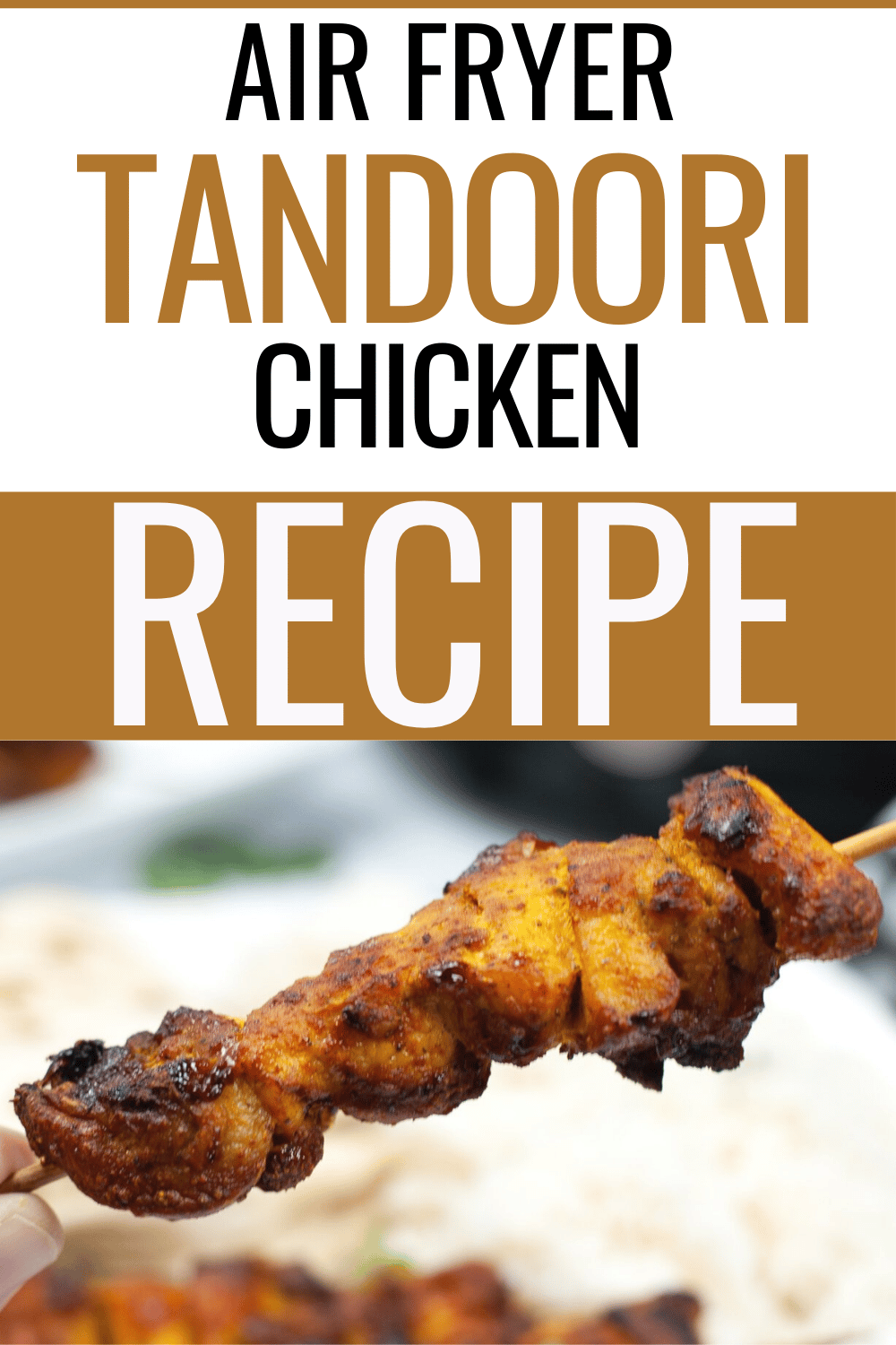 Air Fryer Tandoori Chicken is a delicious, healthy, and easy-to-make dish. It is perfect for a weeknight meal and your family will enjoy it. #airfryer #tandoorichicken #chicken #recipe via @wondermomwannab