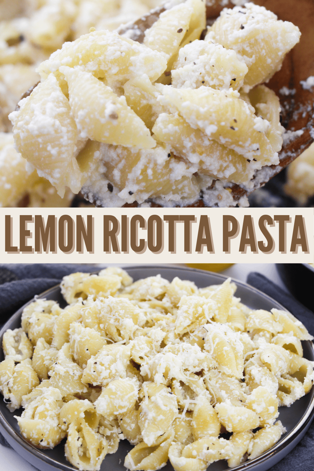 Lemon Ricotta Pasta is a light, refreshing dish perfect for summer. The lemon sauce adds flavor and the ricotta makes it creamy & delicious. #lemonricottapasta #lemon #ricotta #pasta #recipe via @wondermomwannab