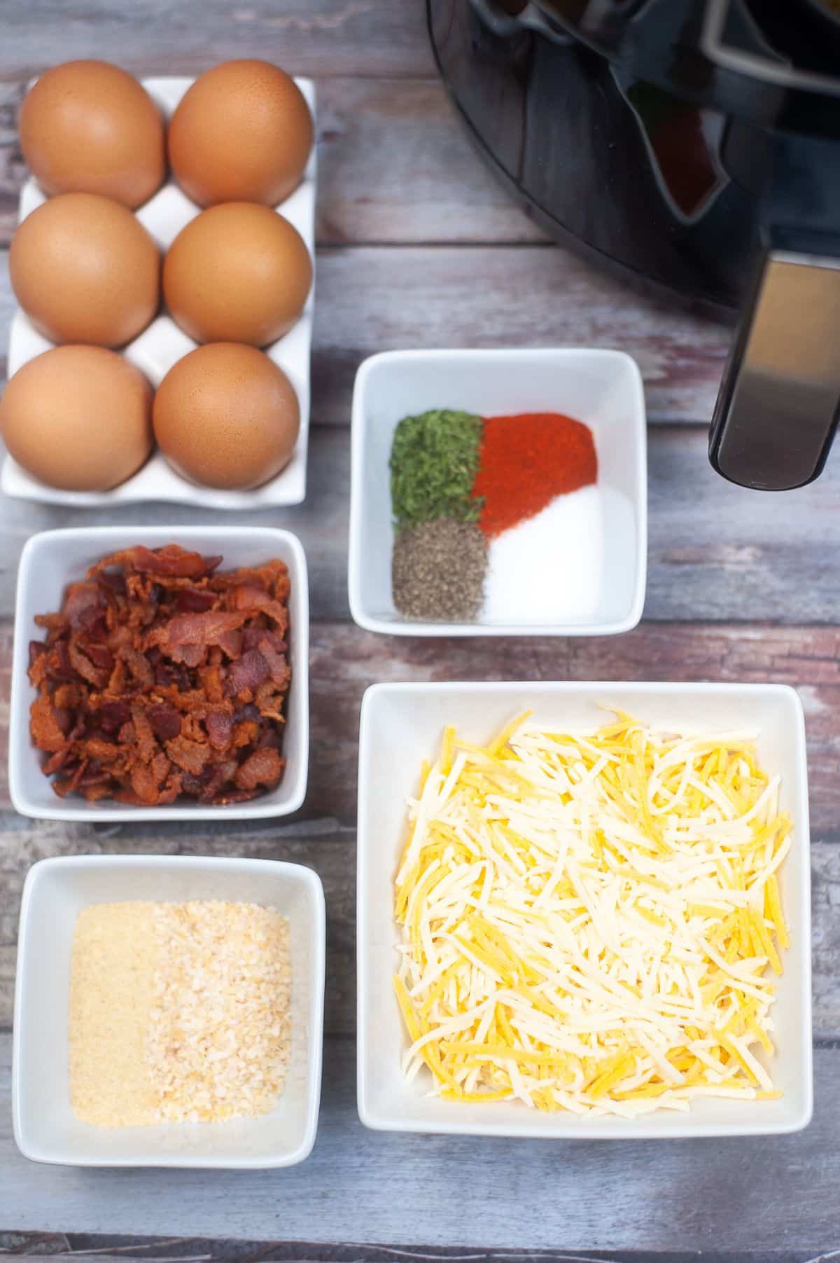 Air Fryer Egg Bites ingredients