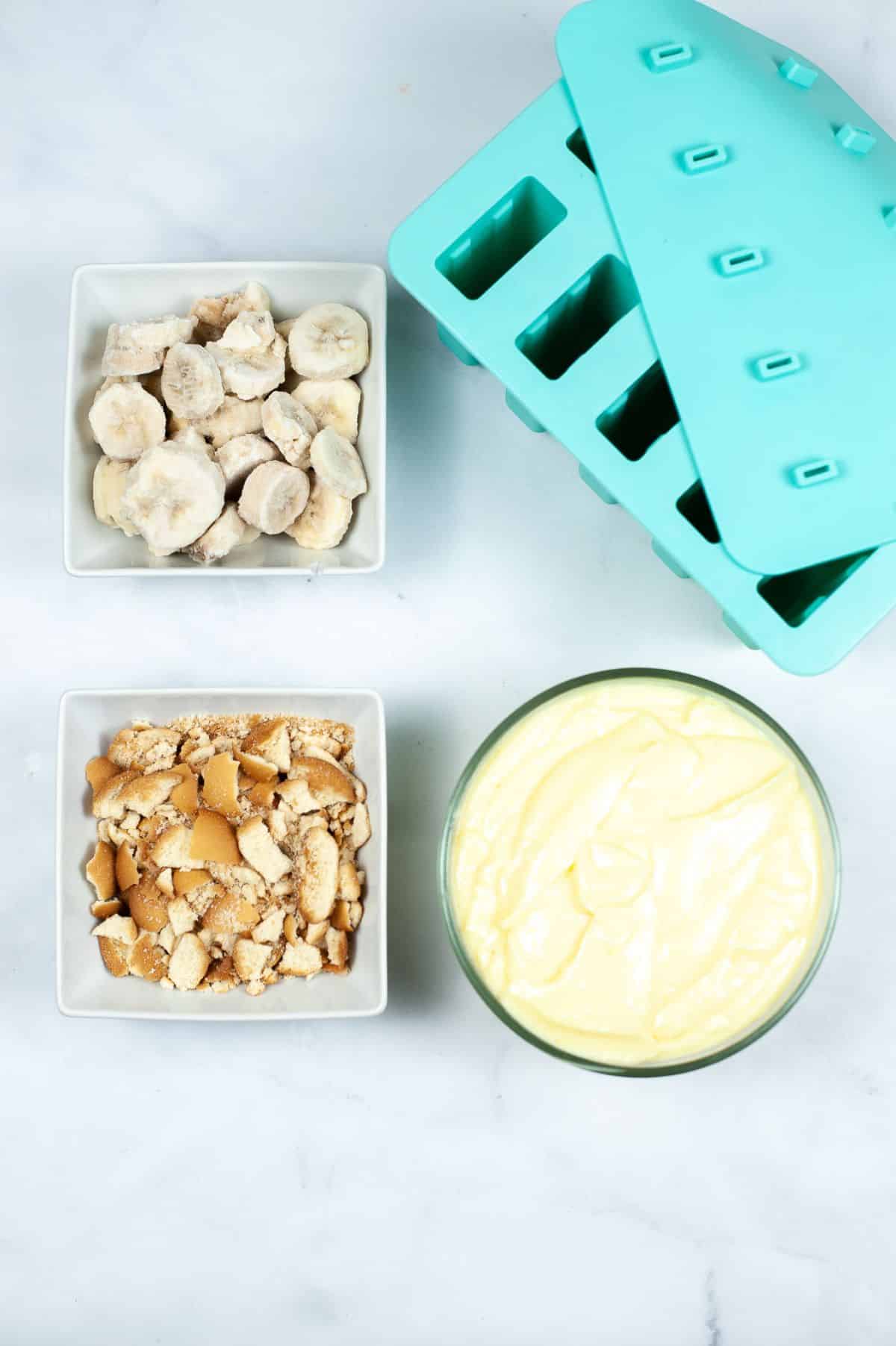 Banana Pudding Popsicles ingredients