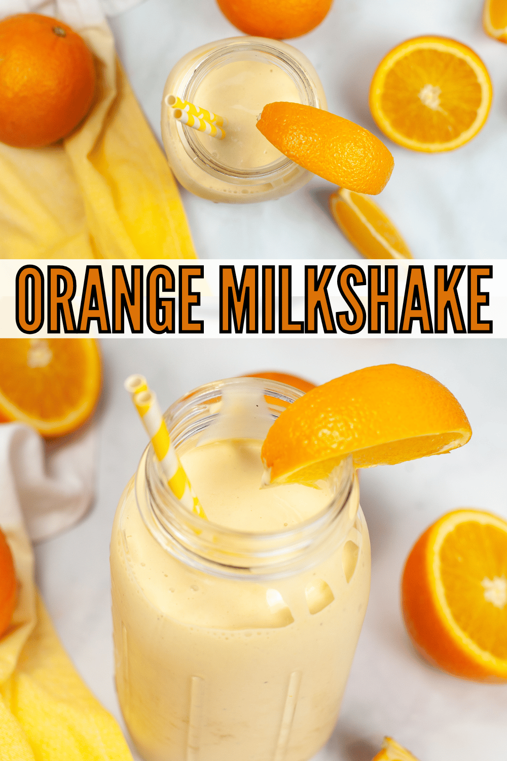 This Orange Milkshake is so delicious and refreshing. It’s perfect for summertime or any time you need a little pick-me-up! #orangemilkshake #orangecreamsicleshake #orangecreamshake #orangecreamsiclemilkshake via @wondermomwannab