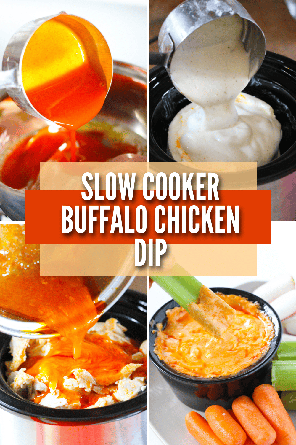 This Slow Cooker Buffalo Chicken Dip is the perfect game-day appetizer! It’s so easy to make and always a hit with family and friends. #slowcooker #buffalochickendip #appetizer #gamedayfood via @wondermomwannab