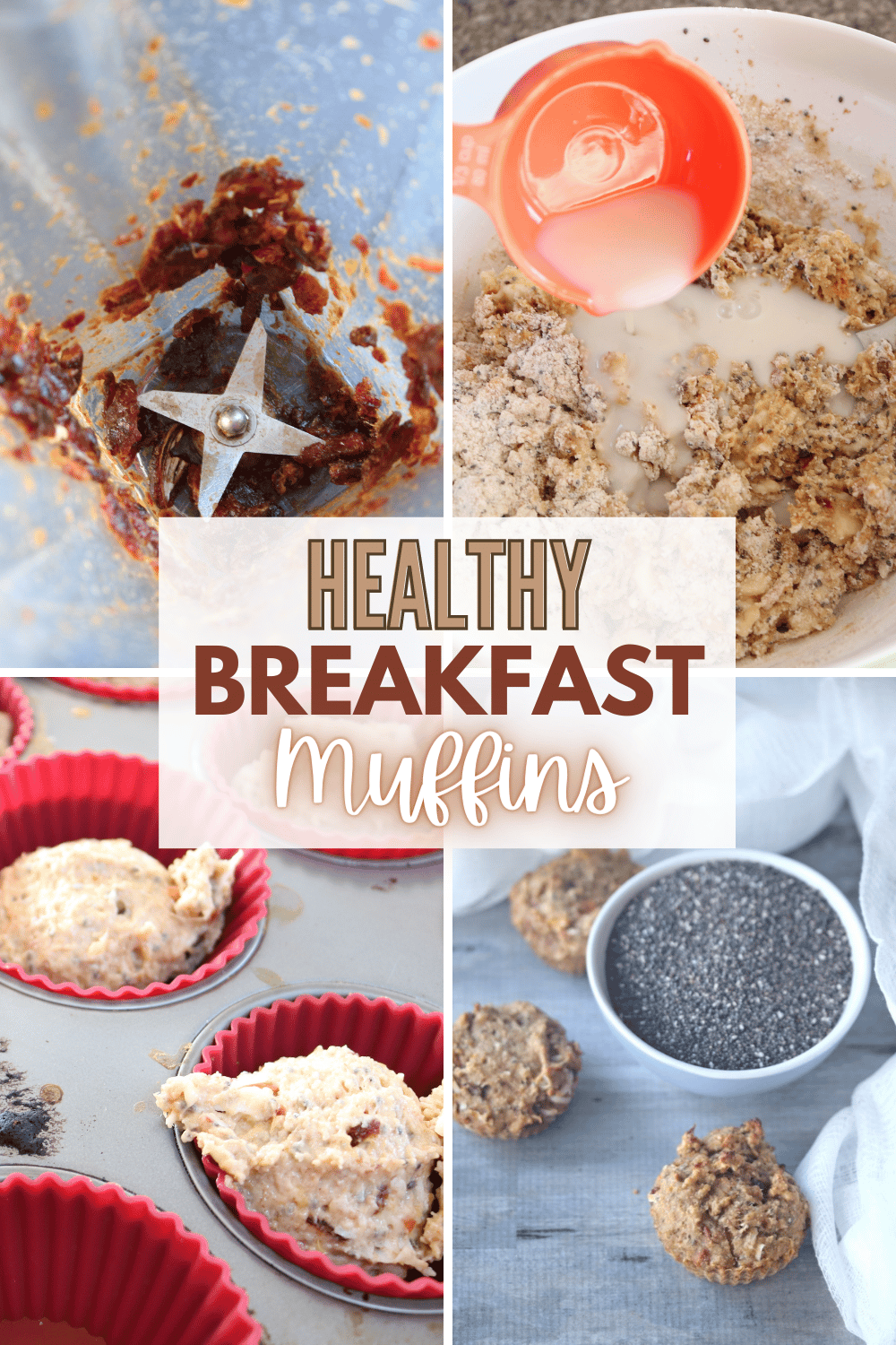 These Healthy Breakfast Muffins are not only delicious and easy to make but also incredibly nutritious. What a great way to start your day! #healthybreakfastmuffins #healthyminibananamuffins #healthymuffins #healthybreakfast via @wondermomwannab