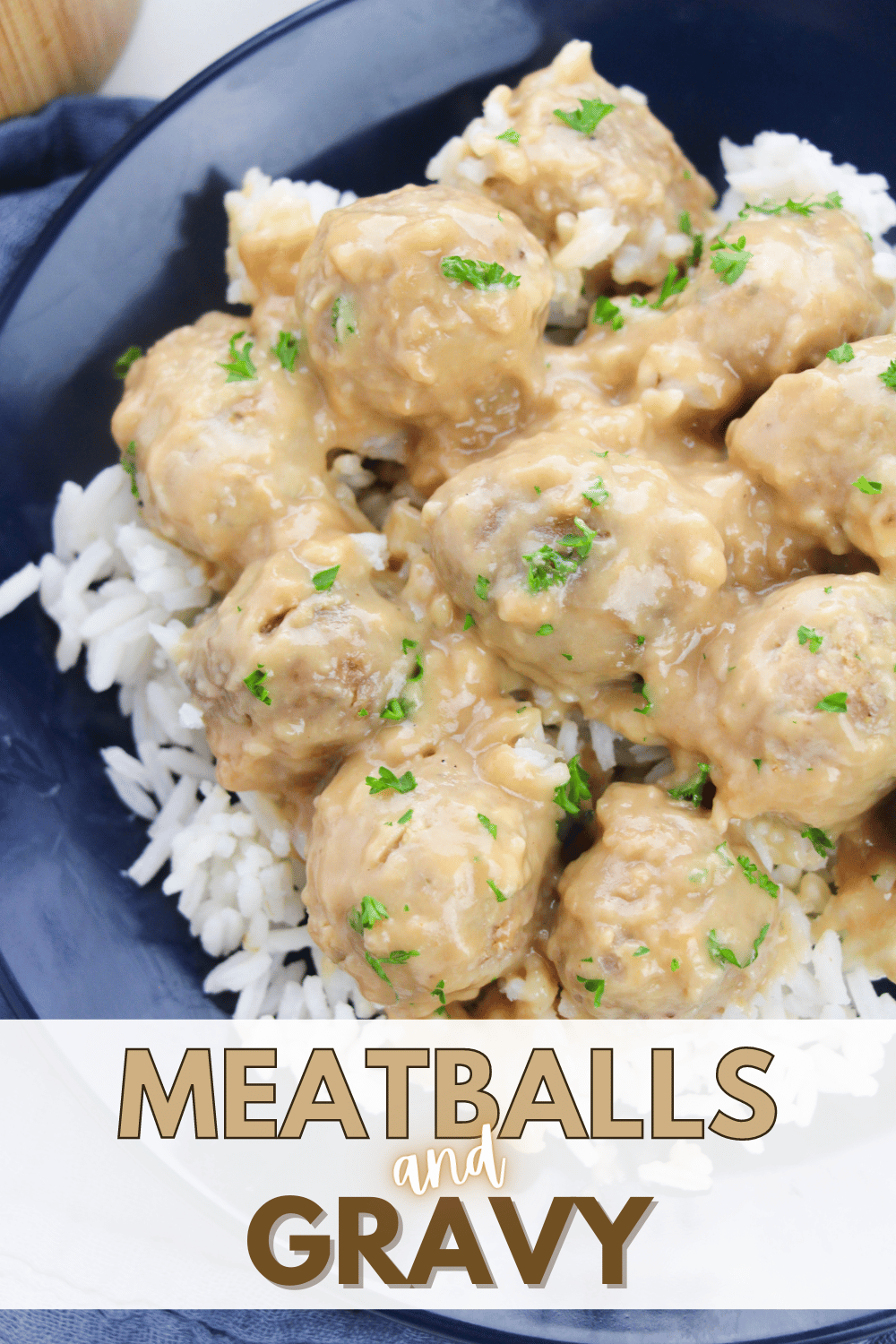 This Meatballs and Gravy recipe is a classic comfort food that makes the perfect weeknight meal. You'll fall in love after the first bite. #meatballsandgravy #comfortfood #meatballs via @wondermomwannab
