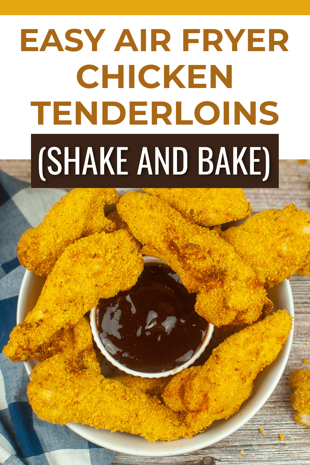 These Air Fryer Chicken Tenderloins are crispy on the outside and juicy on the inside making them a family favorite! #airfryerchickentenderloins #airfryer #chickentenderloins #shakeandbake #chicken via @wondermomwannab