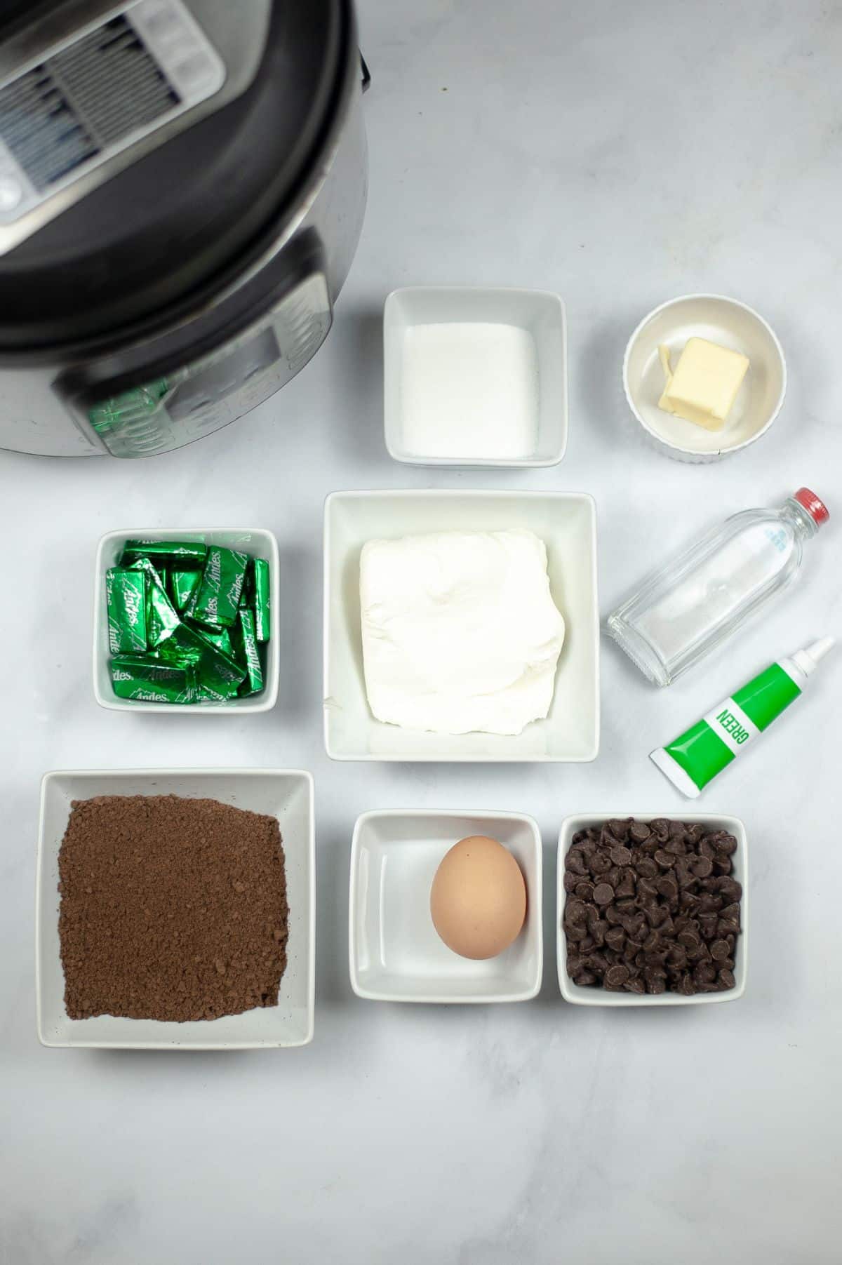 Instant Pot Andes Mint Cheesecake Bites ingredients.