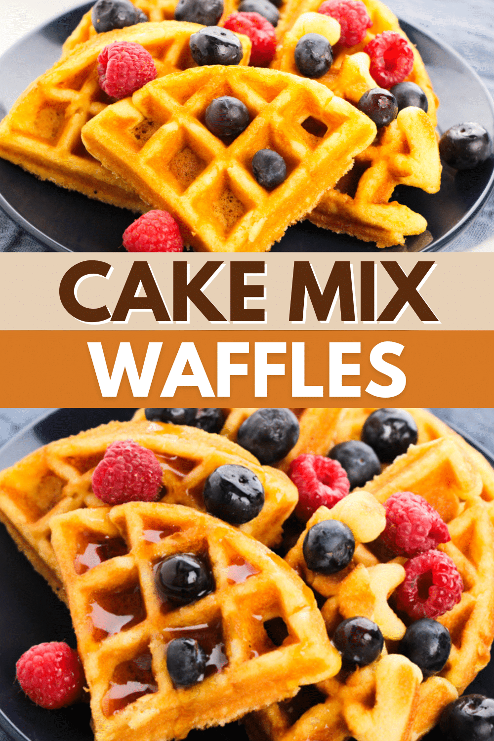 These Cake Mix Waffles are the perfect way to start your morning! They are light. fluffy, flavorful and made with a few simple ingredients. #cakemixwaffles #wafflemakers #cakebatterwaffles #birthdaybreakfast #breakfastrecipe via @wondermomwannab