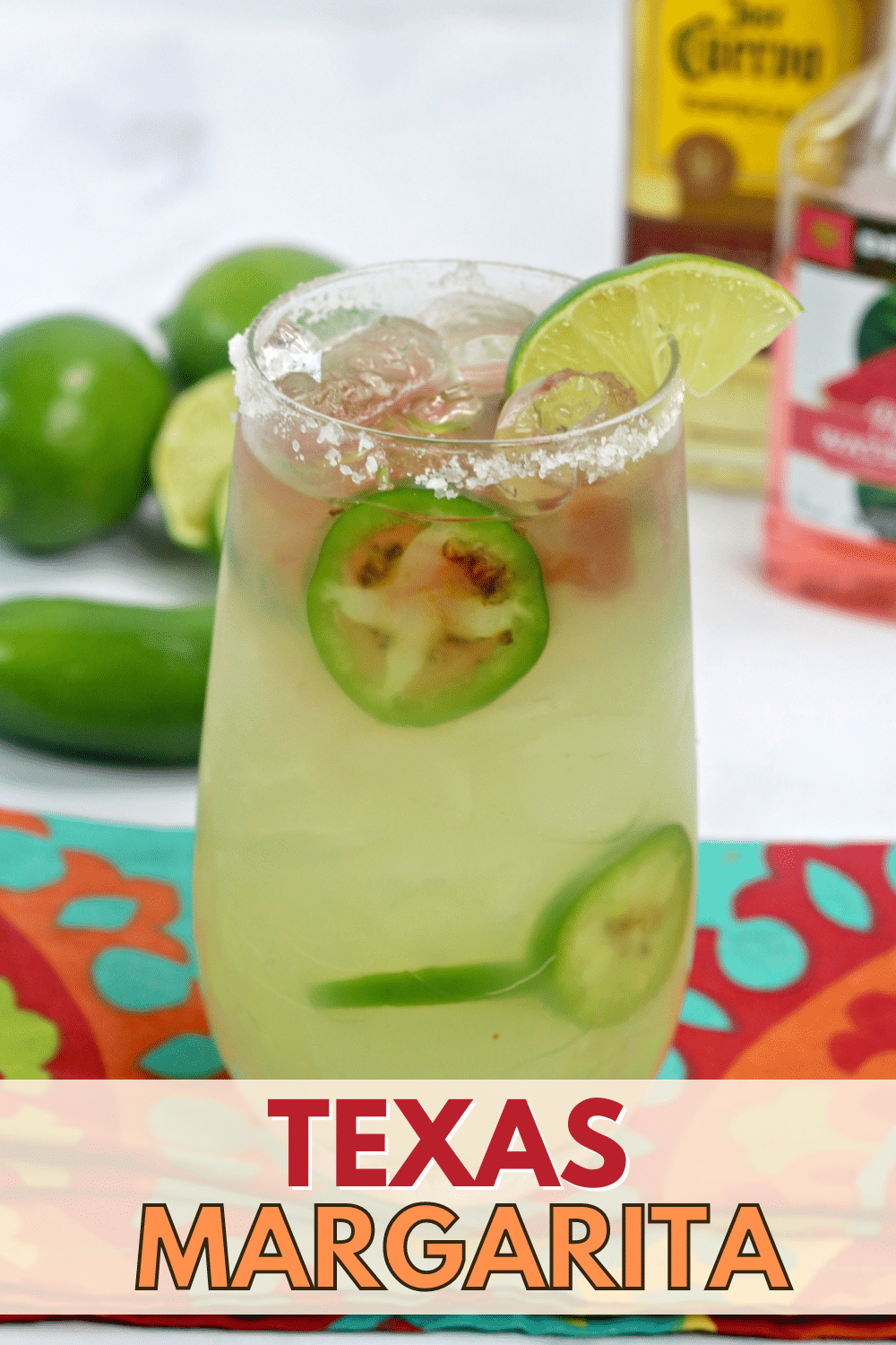This Texas Margarita is so refreshing and delicious making it perfect for Cinco De Mayo. Serve his tangy and spicy drink at your next party! #texasmargarita #texasmargaritarecipe #cocktaillover #margarita #traditionalmargarita via @wondermomwannab