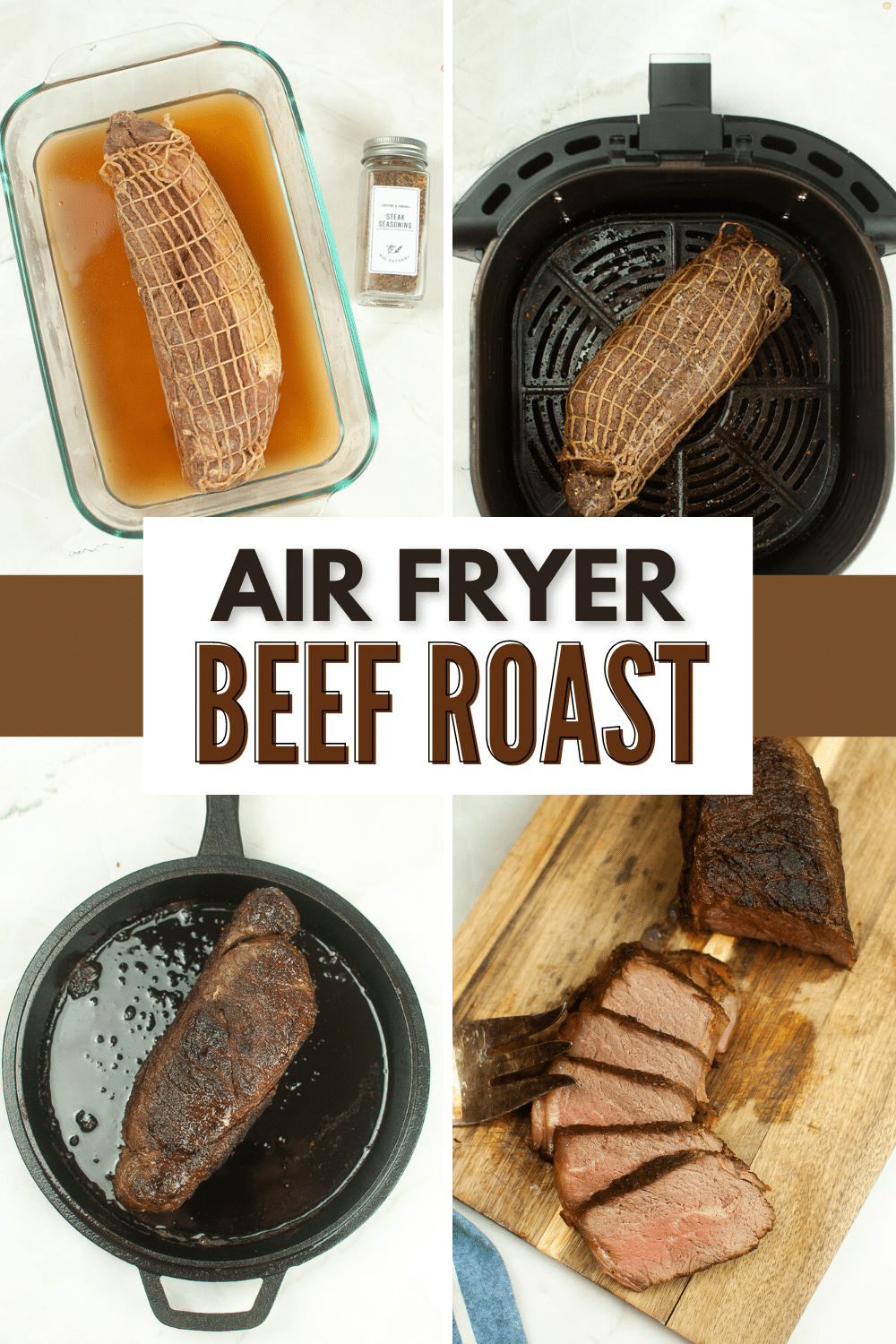 Air Fryer Beef Roast is a delicious and healthy way to enjoy a classic comfort food. This dish is perfect for busy weeknight meals! #airfryerbeefroast #airfryer #airfryerroastbeef #roast #airfryerrecipe via @wondermomwannab