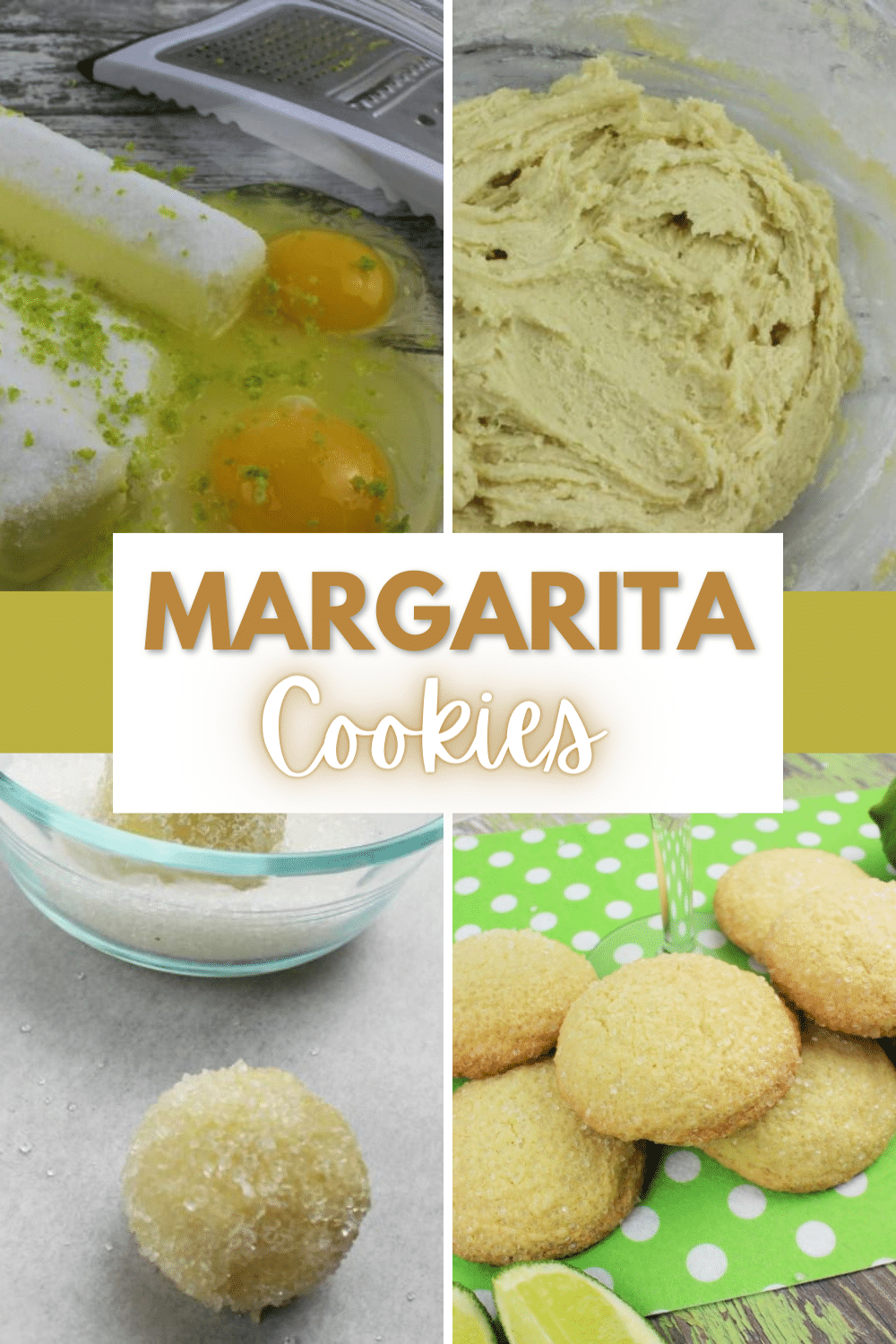 These Margarita Cookies have the tang of lime juice and the kick of tequila. This flavorful combination is the perfect Cinco de Mayo dessert. #margaritacookies #limecookies #tequila #recipe #cookierecipe via @wondermomwannab
