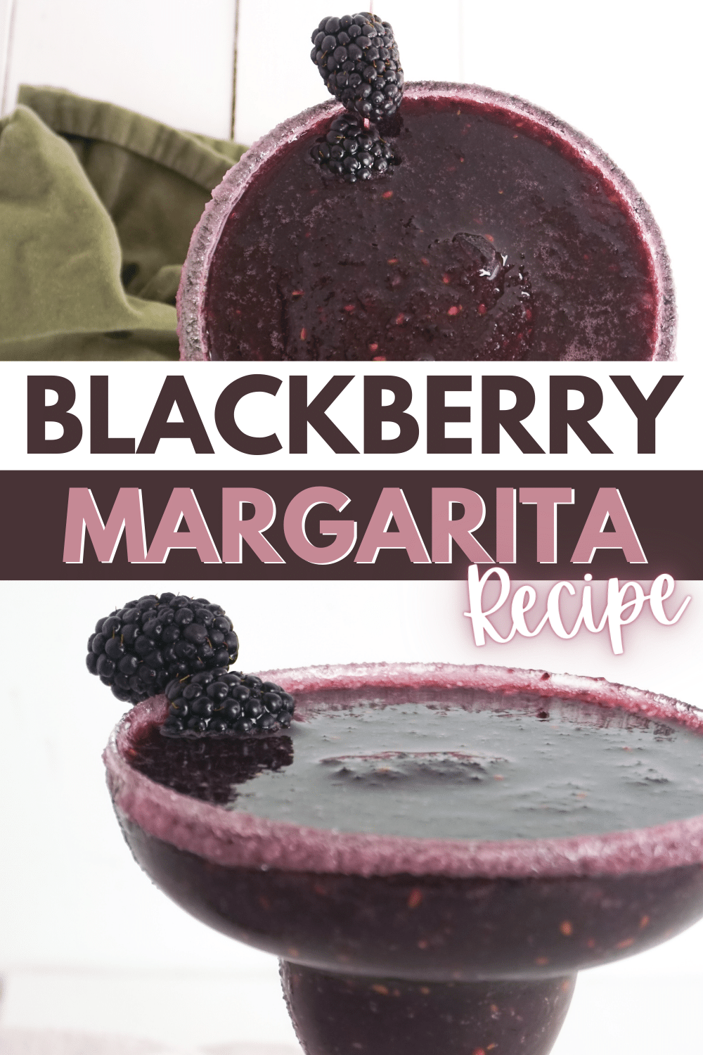 This Blackberry Margarita Recipe is a twist on a classic cocktail that’s easy to make. This drink is perfect for Cinco De Mayo or warm days. #blackberrymargaritarecipe #blackberrymargarita #blackberrymargaritas #margarita #blackberries via @wondermomwannab