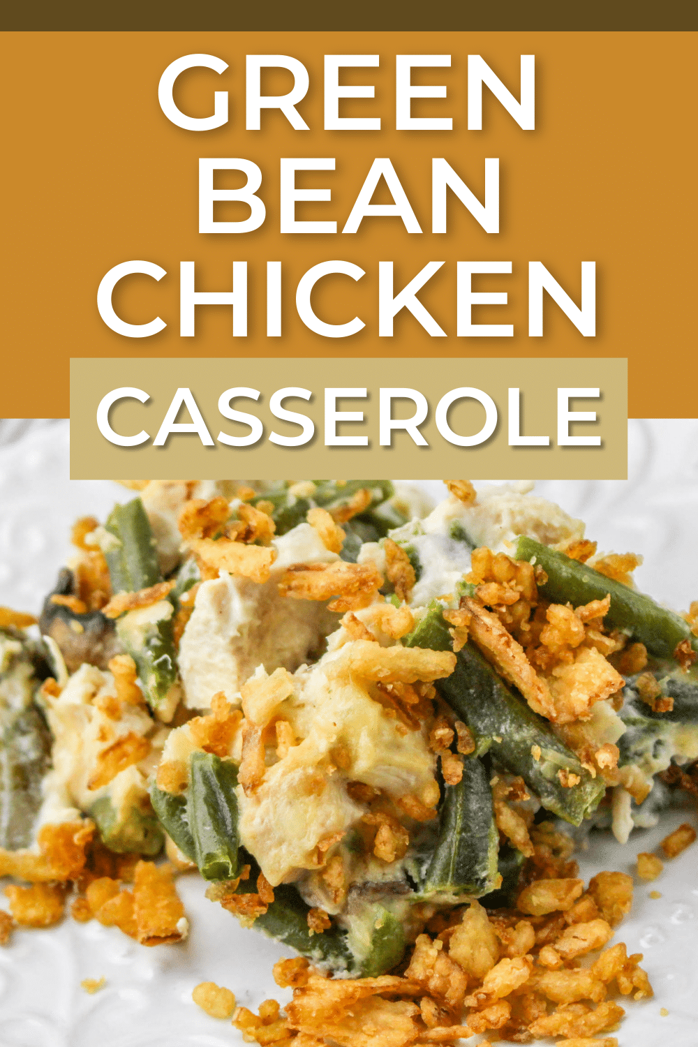Revamp your dinner experience with this green bean chicken casserole, where tender chicken meets green beans drenched in cream sauce. #greenbeanchickencasserole #chicken #greenbeans #casseroles #greenbeancasserole via @wondermomwannab
