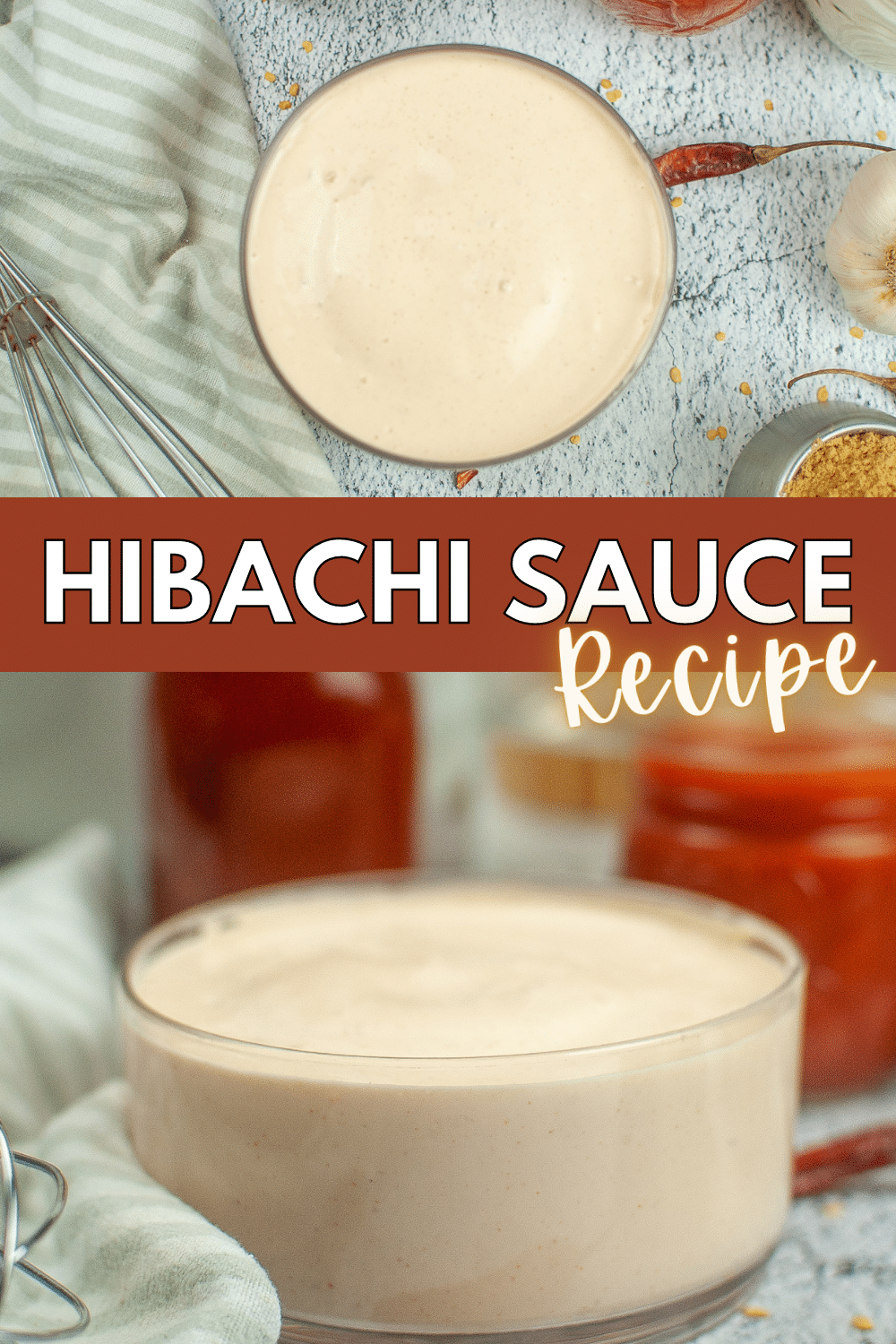 Experience restaurant-quality sauce with this homemade hibachi sauce recipe, which harmoniously blends creaminess and satisfying tanginess. #hibachisaucerecipe #hibachi #yumyumsauce #hibachisauce #dippingsauce via @wondermomwannab