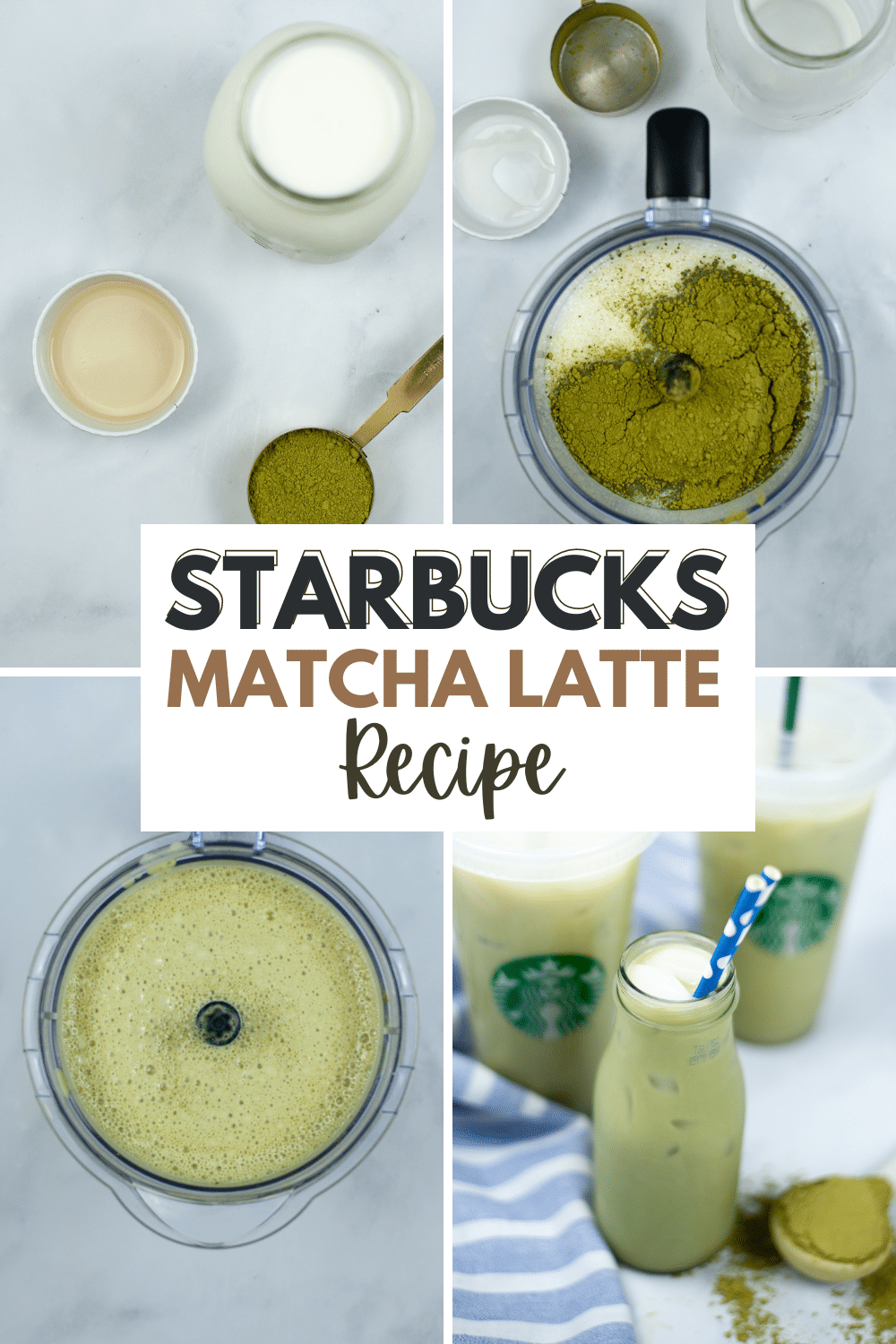 Follow this Copycat Starbucks Matcha Green Tea Latte recipe to enjoy a cold, earthy, and comforting beverage anytime. #greentealatte #greentea #latte #matchalatte #starbucks via @wondermomwannab