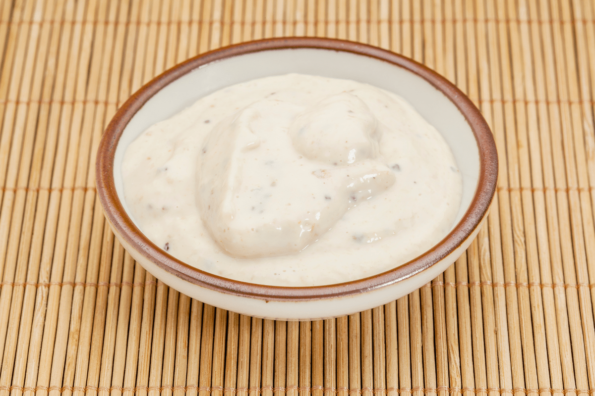 Horseradish Sauce in a bowl.