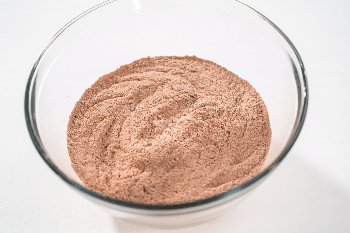 A bowl of hot cocoa mix.