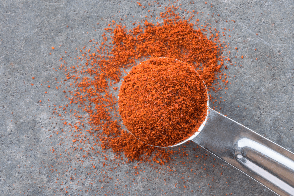 A spoonful of chipotle powder.
