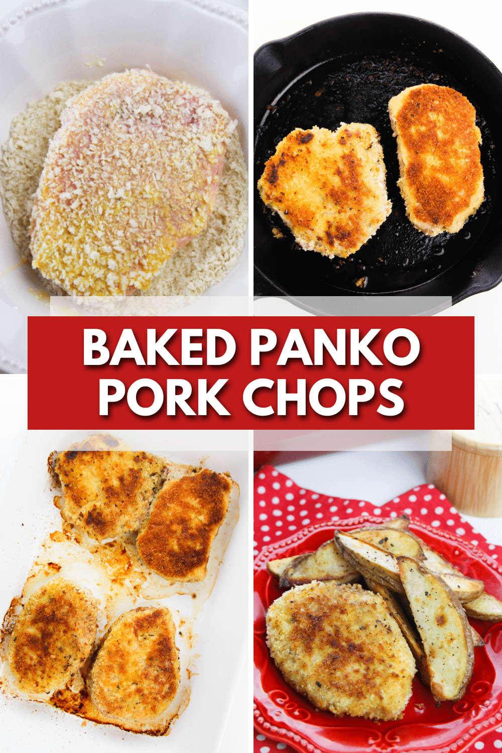 Baked Panko-Crusted Pork Chops.