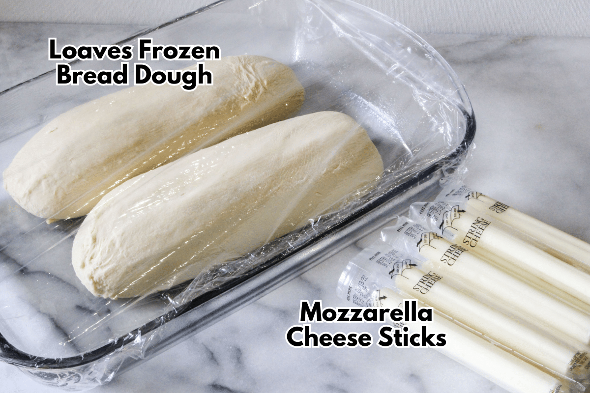 Cheese stuffed breadsticks ingredients.
