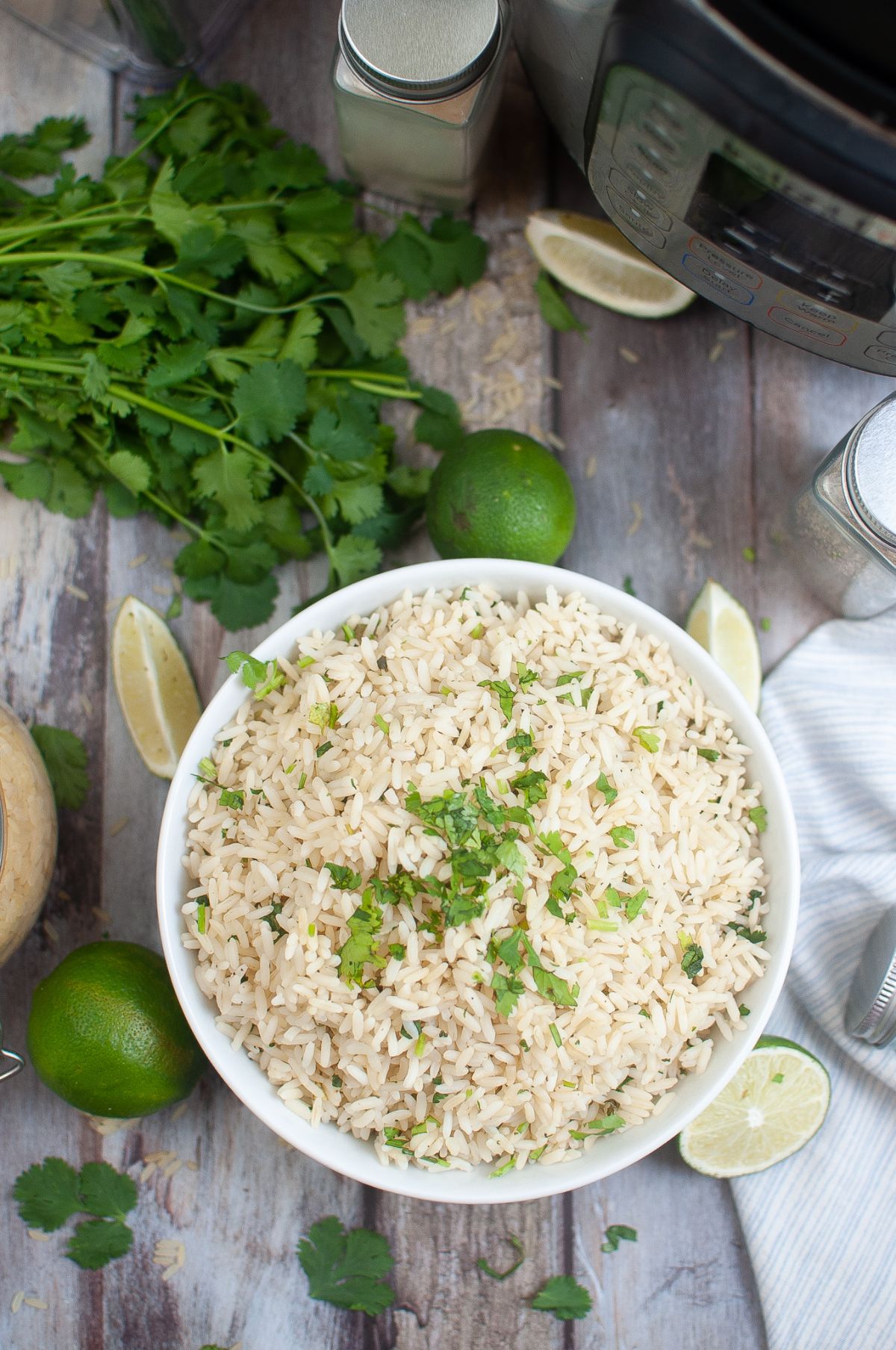 A delicious Instant Pot Rice Pilaf served in a bowl.