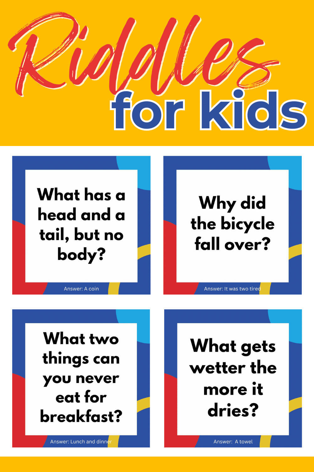 riddles and answers for kids what am i