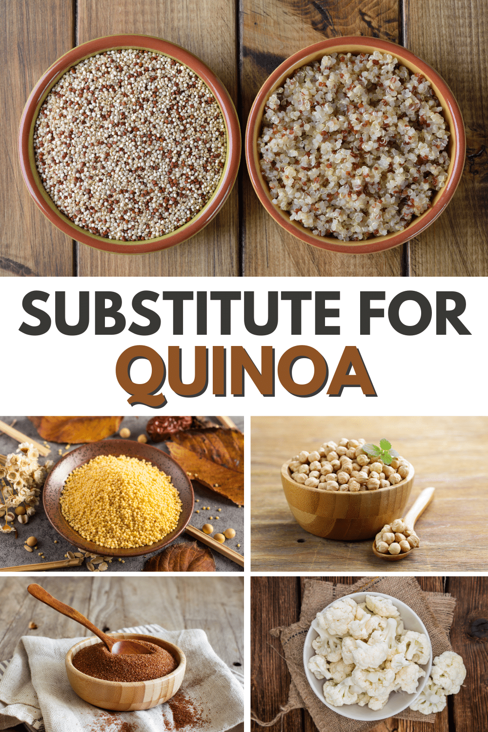 Quinoa substitutes for another grain option.