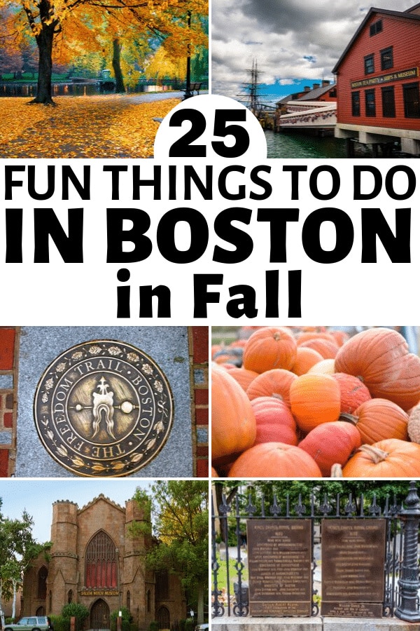 25 Fun Things to do in Boston in October and November