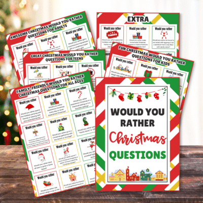 Would you rather Christmas questions.