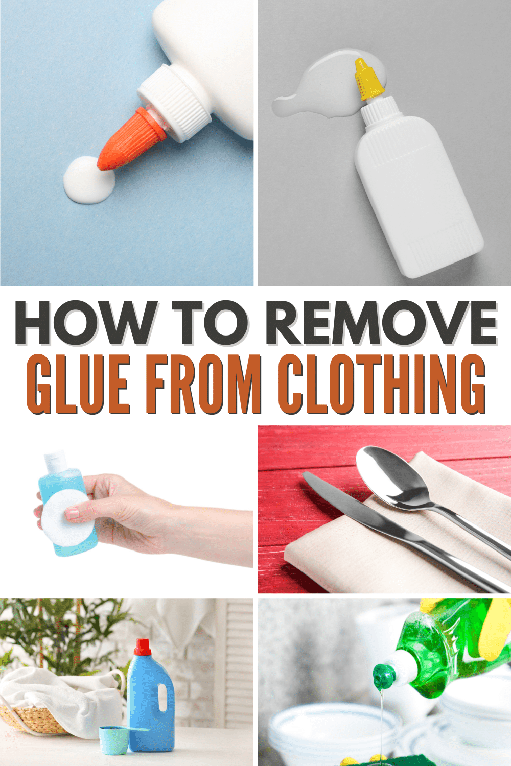 Clothing glue removal tips.