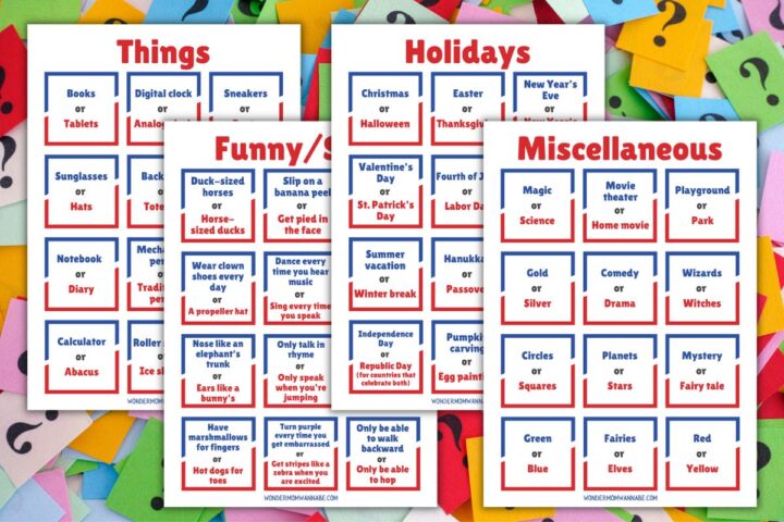 600 This or That Questions for Kids