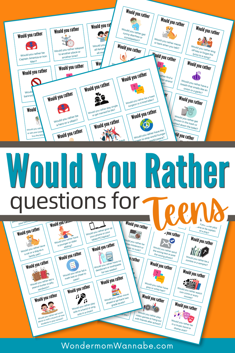 Would you rather questions for adolescents.