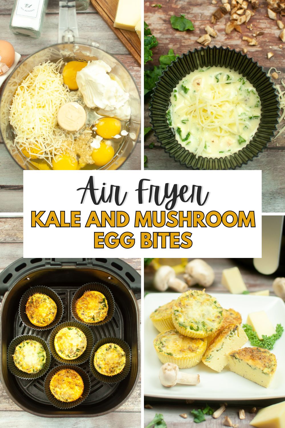 Delicious and nutritious breakfast bites packed with kale and mushrooms.
