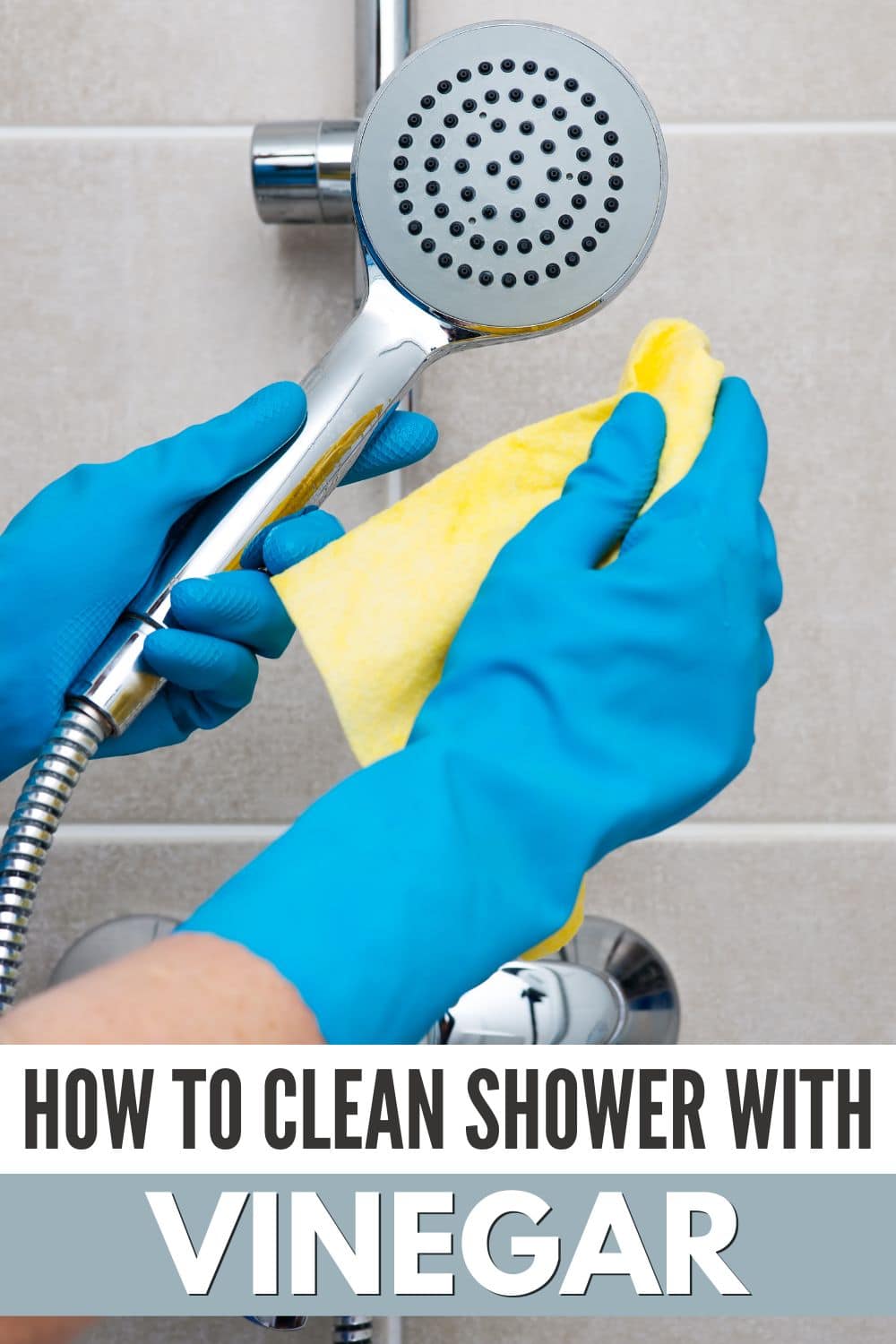 Learn how to effectively clean your shower using nothing but vinegar.