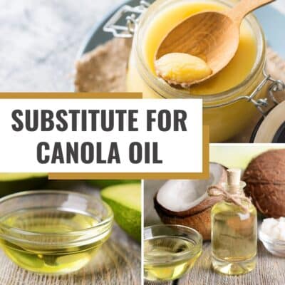 Coconut oil is an excellent alternative to canola oil.