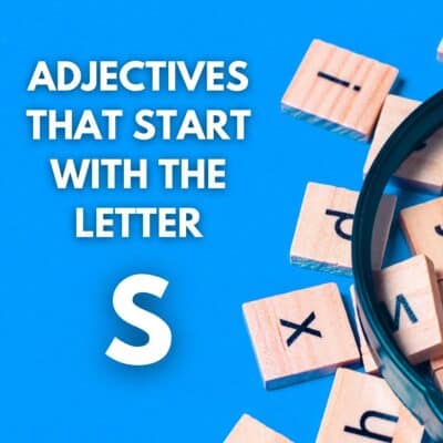 Adjectives that start with the letter s.