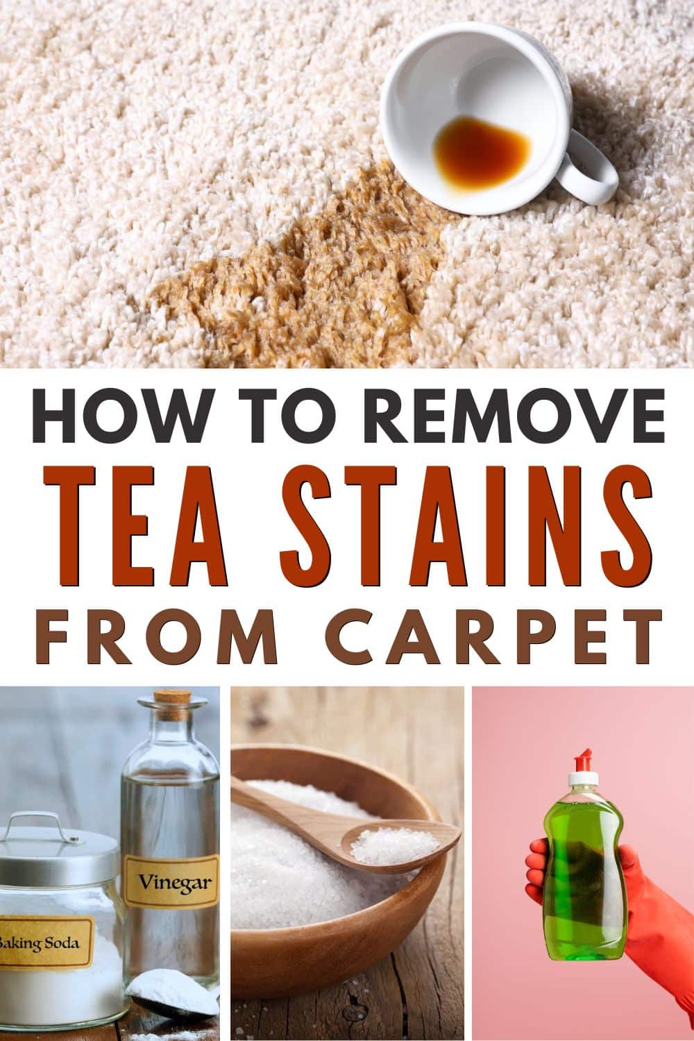 Discover effective methods to remove tea stains from your carpet using simple techniques.